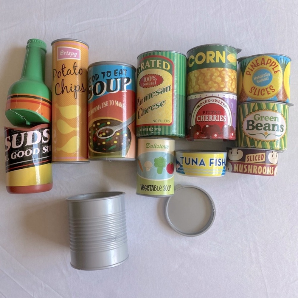 Melissa & Doug Plus Misc. Pretend Play Grocery Cans